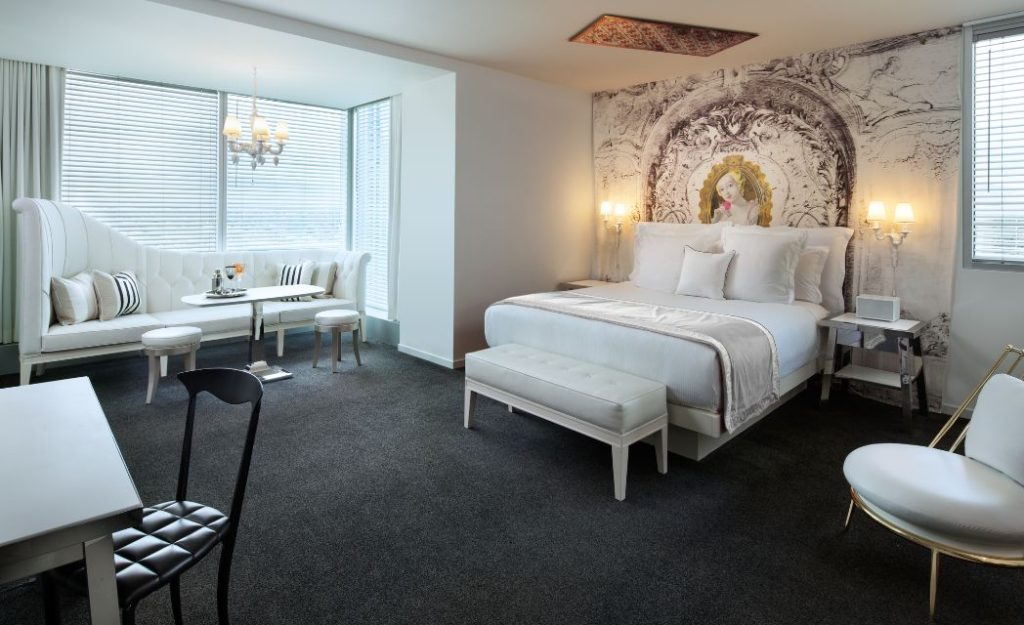 Picture of Alexandria King Suite showing the full space and the bed