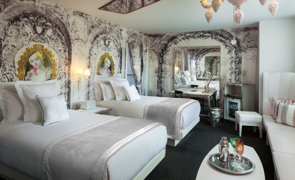 Picture of Alexandria Iconic Double room showing the full space and beds.