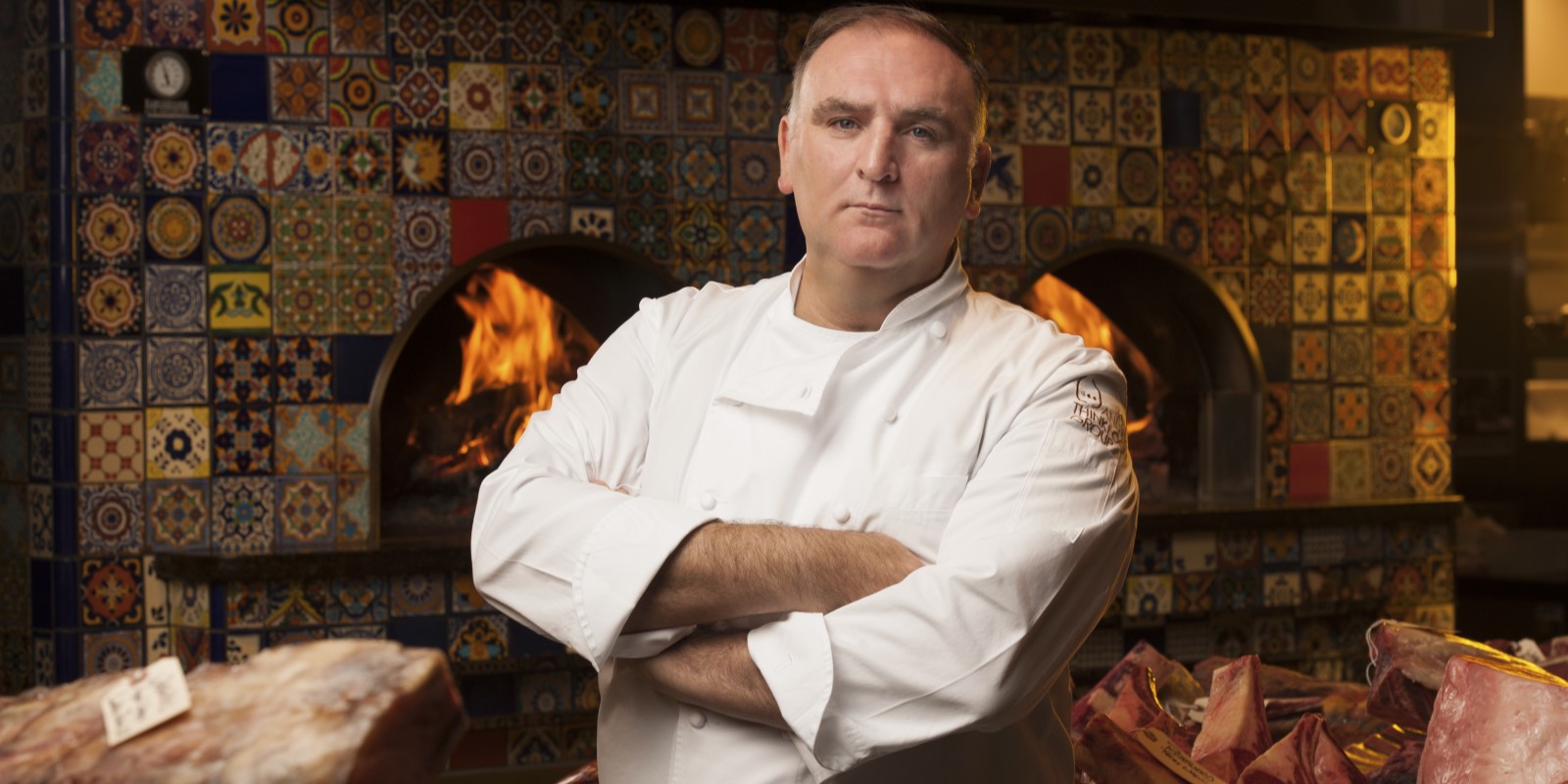 Jose Andres posing with his arms crossed