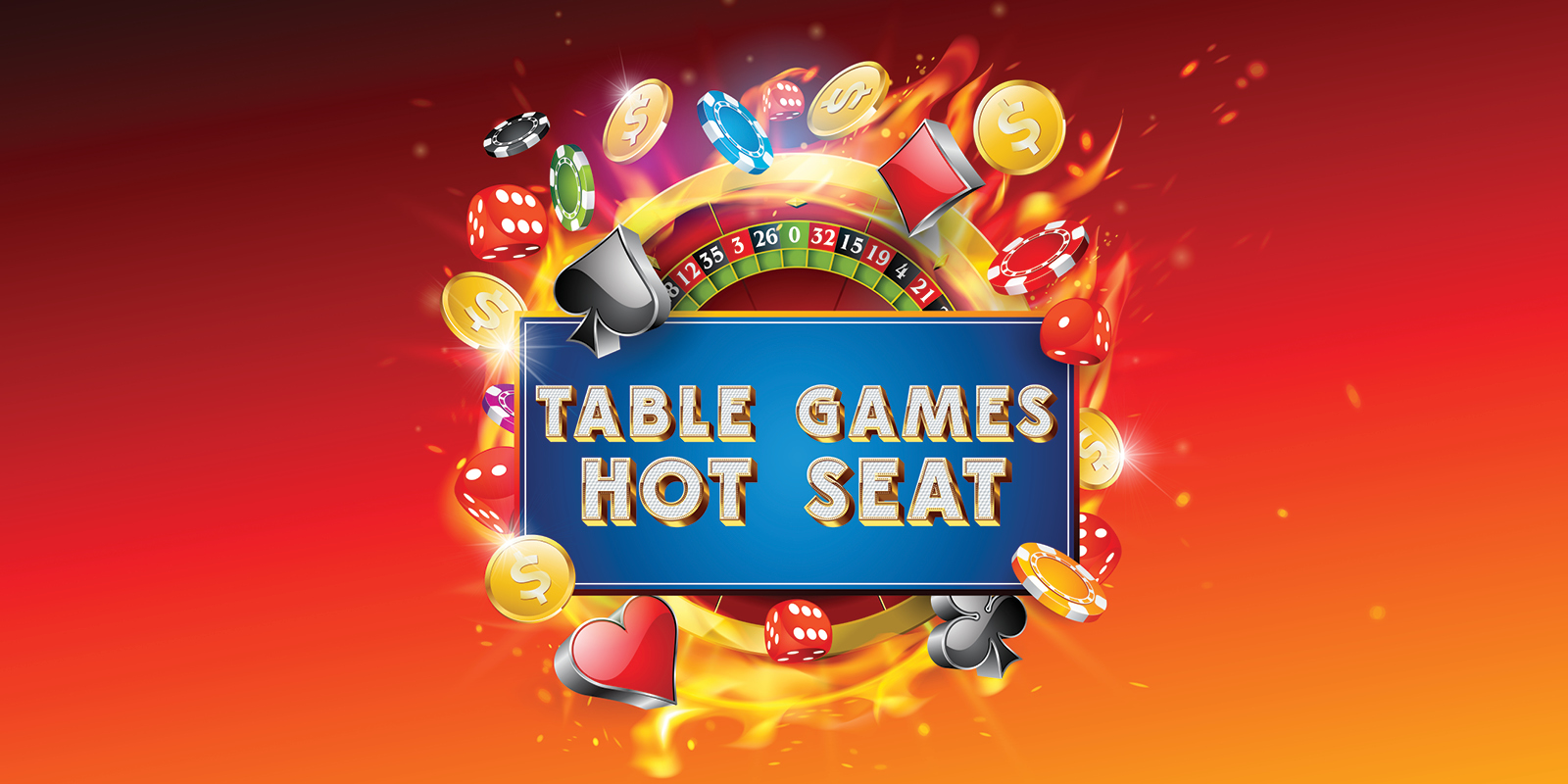Table Games Hot Seat creative for November event