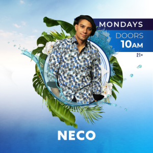 DJ Neco, performing live every Monday at AZILO Ultra Pool
