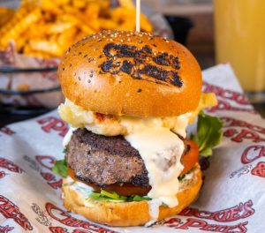 Chickie's & Pete's featured burger of the month - Lobster Burger