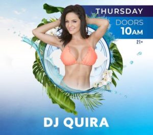 DJ Quira Live at AZILO Ultra Pool every Thursday - 12PM - 5pm.