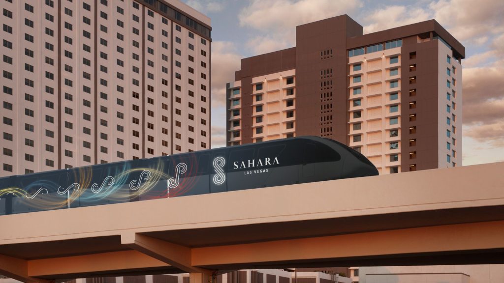 Zip the strip with the Las Vegas monorail added as a stop at the SAHARA.