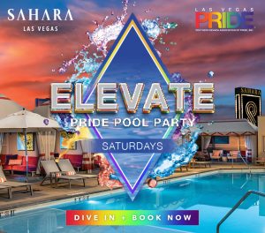 graphic for Elevate Pride Pool Party
