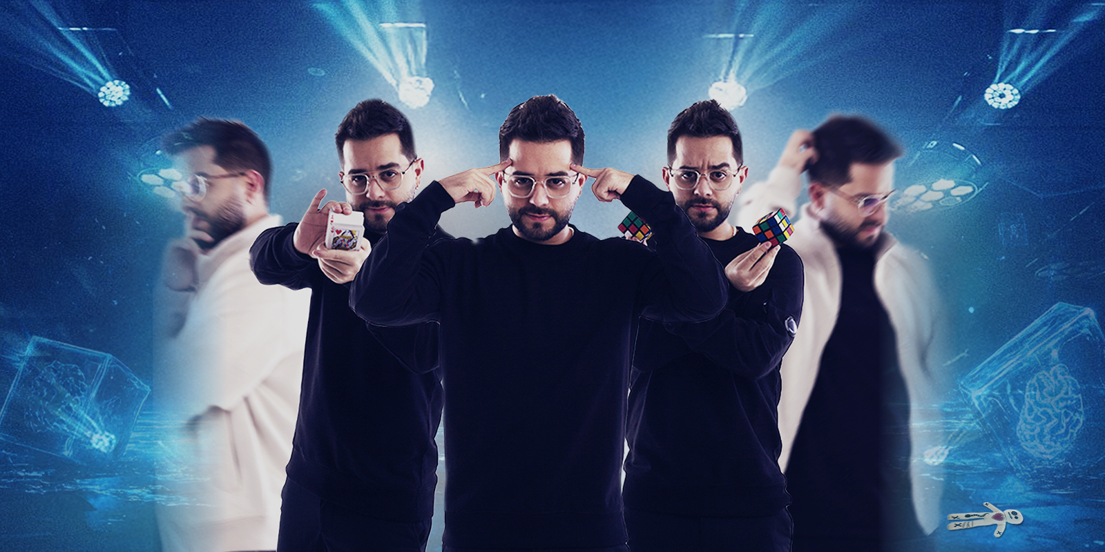 creative for Michel Gallero showing him