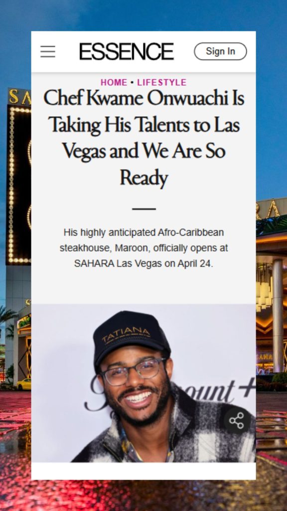 Maroon opening Essence article