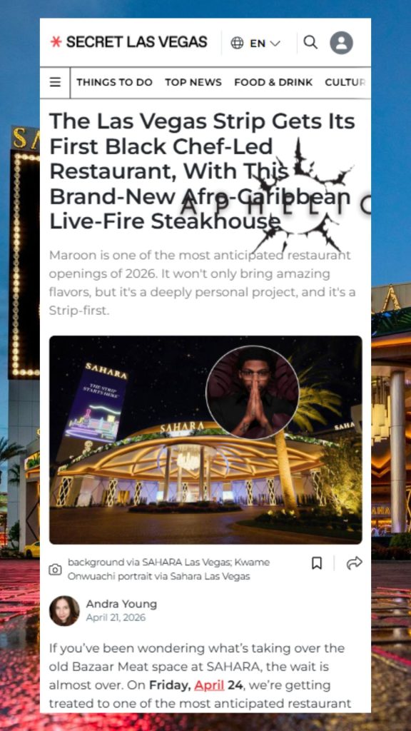 Maroon Secret Las Vegas article