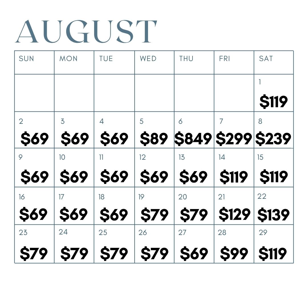 August calendar