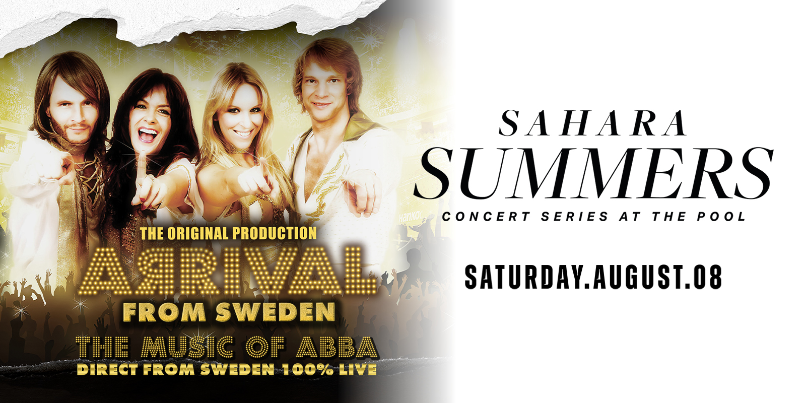 Arrival From Sweden creative showing singers