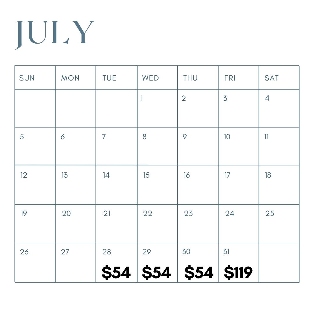 July Calendar