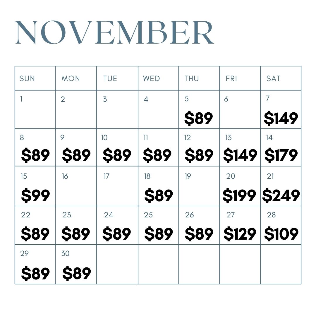 Calendar View Novmeber