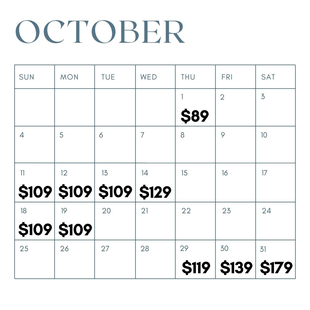 Calendar View October