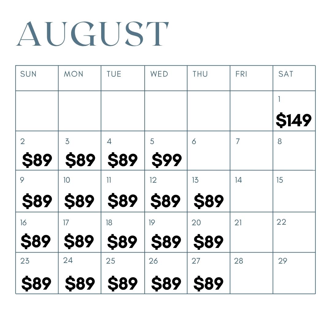 Calendar View August