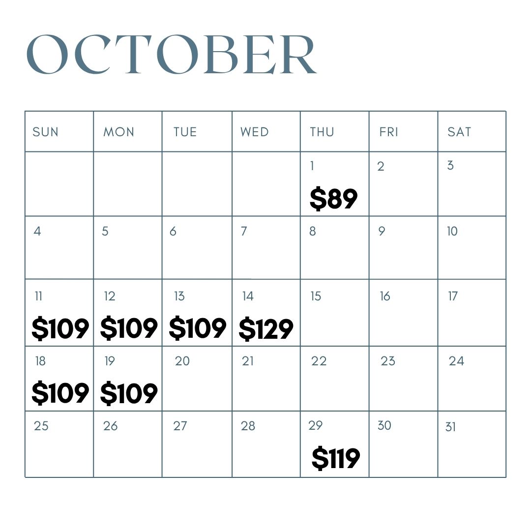 Calendar View October