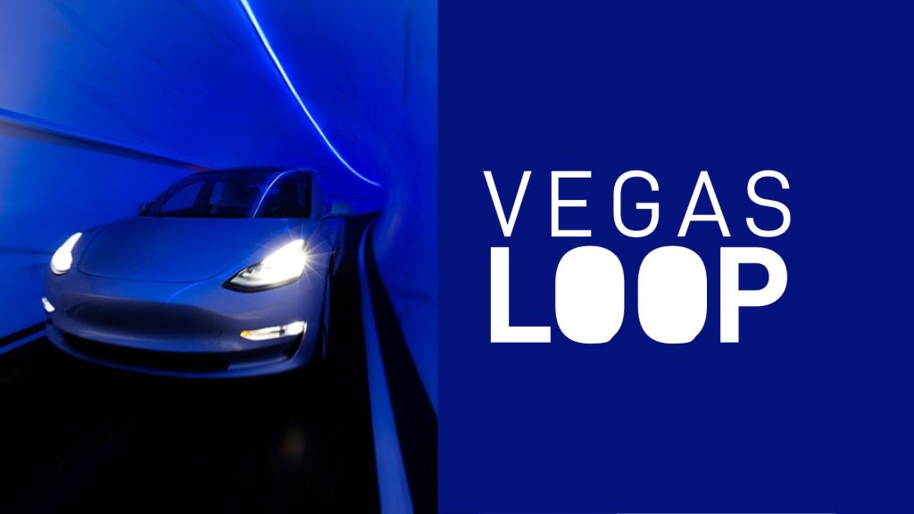 Vegas Loop creative showing a car in the tunnel
