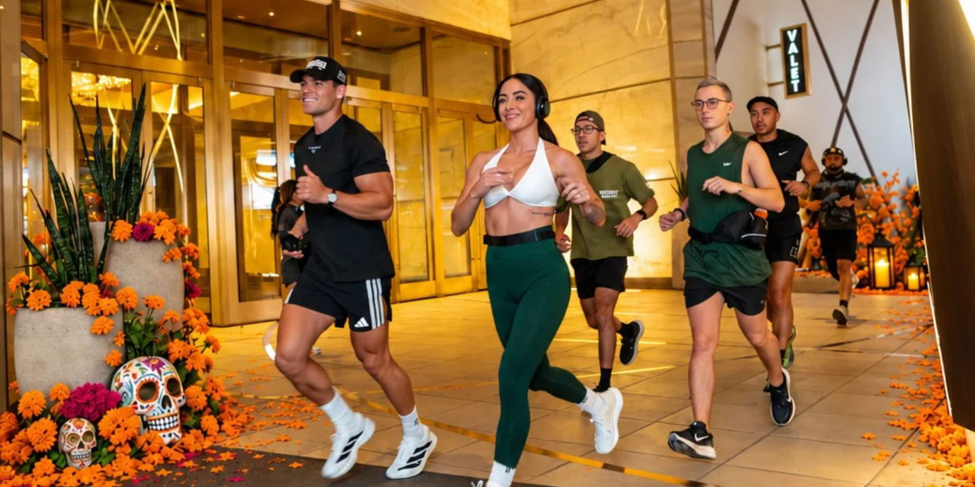 Day of the Dead run picture showing runners